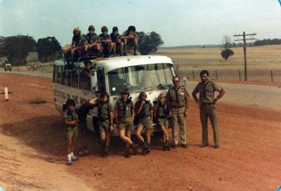PHOTOGRAPH: FIRST SHENTON PARK SCOUT TROOP- PINGELLY CAMP, 25-17 APRIL 1981