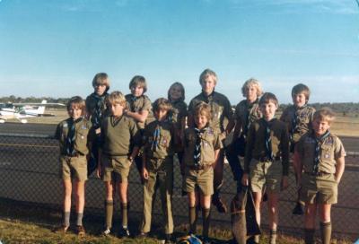 PHOTOGRAPH: FIRST SHENTON PARK SCOUT TROOP- HILL TROLLEY DERBY 1981