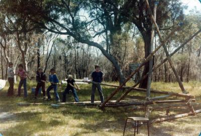 PHOTOGRAPH: FIRST SHENTON PARK SCOUT TROOP- SERPENTINE RIVER CAMP 1981