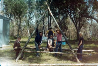 PHOTOGRAPH: FIRST SHENTON PARK SCOUT TROOP- SERPENTINE RIVER CAMP 1981