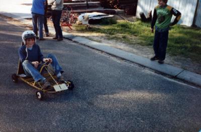 PHOTOGRAPH: FIRST SHENTON PARK SCOUT TROOP - MINDERUP HILL TROLLEY GOVERNOR ROAD 1982