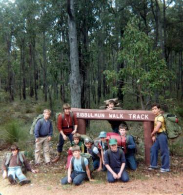 PHOTOGRAPH: FIRST SHENTON PARK SCOUT TROOP - TROOP HIKE 1982