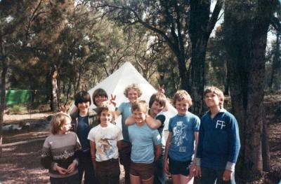 PHOTOGRAPH: FIRST SHENTON PARK SCOUT TROOP - MANJEDAL CAMP 28-29TH AUG 28