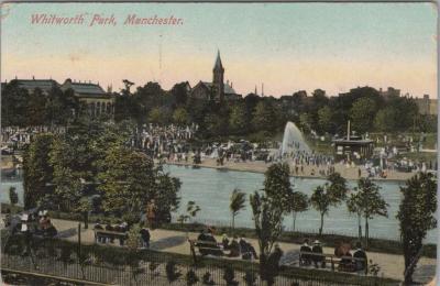 POSTCARD: WHITWORTH PARK, MANCHESTER - DENNIS