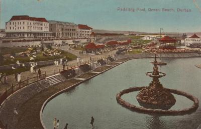 POSTCARD: PADDLING POOL, OCEAN BEACH, DURBAN