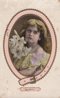 POSTCARD: TO MRS DENNIS, 'I'M FORGIVEN'