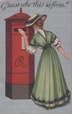 POSTCARD: 'GUESS WHO THIS IS FROM?'