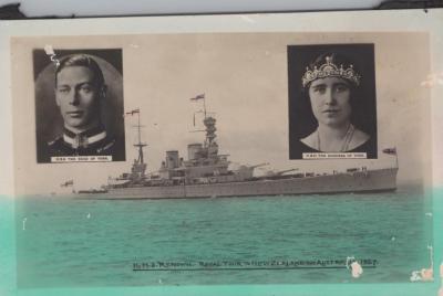 POSTCARD: HMS RENOWN ROYAL TOUR 1927