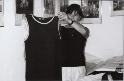 PHOTOGRAPH: TEXTILE CONSERVATION PROJECT AT SUBIACO MUSEUM WITH PATRICIA MONCRIEFF OCTOBER 1999