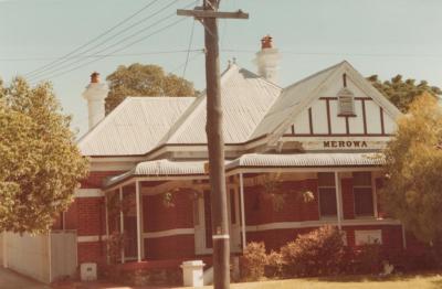 PHOTOGRAPH: 101 BAGOT ROAD 'MEROWA' , NATIONAL ESTATE SURVEY COLLECTION