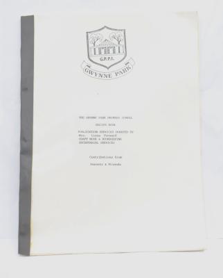 RECIPE BOOK - GWYNNE PARK PRIMARY SCHOOL