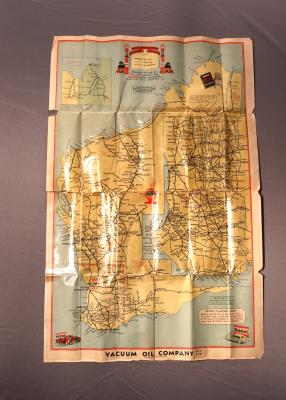MAP, ROAD - WESTERN AUSTRALIA BY VACUUM OIL COMPANY