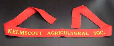 PRIZE, RIBBON - KELMSCOTT AGRICULTURAL SOC.