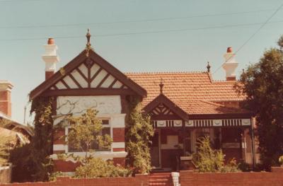 PHOTOGRAPH: UNKNOWN HOUSE SUBIACO, NATIONAL ESTATE SURVEY COLLECTION