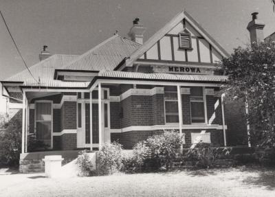 PHOTOGRAPH: 101 BAGOT ROAD 'MEROWA' , NATIONAL ESTATE SURVEY COLLECTION