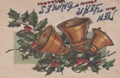 POSTCARD: 'NEW YEAR CHIMES' BELLS