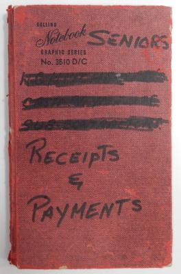 SENIORS' (MONDAY OLD BOYS) ACCOUNTS BOOK