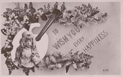 POSTCARD: DECORATED POSTCARD, FROM ALBUM 1, THELMA GREEN COLLECTION