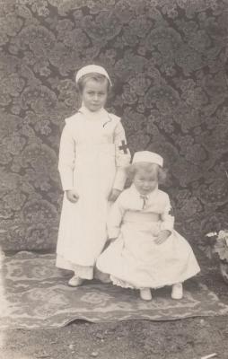 POSTCARD: RITA AND IVY PAISLEY, FROM ALBUM 1, THELMA GREEN COLLECTION