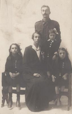 POSTCARD: PLUMMER FAMILY, FROM ALBUM 1, THELMA GREEN COLLECTION