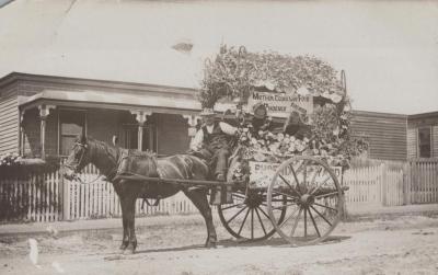 POSTCARD: HORSE AND CARRIAGE, FROM ALBUM 1, THELMA GREEN COLLECTION