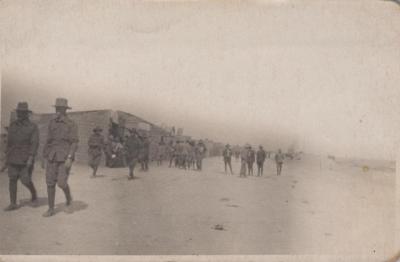 POSTCARD: MEN IN UNIFORM, FROM ALBUM 1, THELMA GREEN COLLECTION