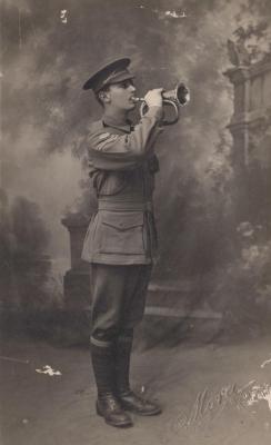 POSTCARD: UNKNOWN MAN IN UNIFORM, FROM ALBUM 1, THELMA GREEN COLLECTION