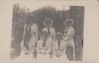 POSTCARD: GROUP OF WOMEN, FROM ALBUM 1, THELMA GREEN COLLECTION
