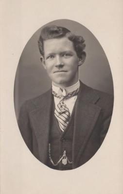 POSTCARD: UNKNOWN MAN, FROM ALBUM 1, THELMA GREEN COLLECTION