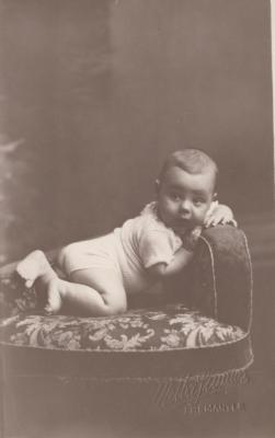 POSTCARD: UNKNOWN BABY, FROM ALBUM 1, THELMA GREEN COLLECTION