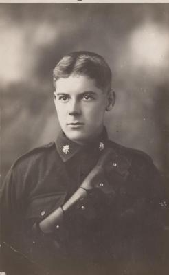 POSTCARD: UNKNOWN MAN IN UNIFORM, FROM ALBUM 1, THELMA GREEN COLLECTION