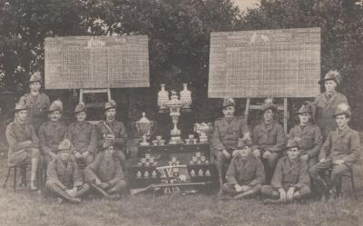 POSTCARD: GROUP OF PEOPLE, FROM ALBUM 1, THELMA GREEN COLLECTION