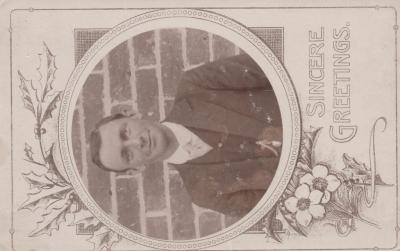 POSTCARD: BERT CONGDON, FROM ALBUM 1, THELMA GREEN COLLECTION