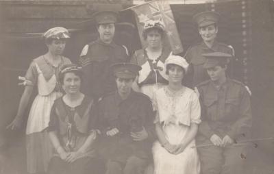 POSTCARD: GROUP OF WOMEN, FROM ALBUM 1, THELMA GREEN COLLECTION