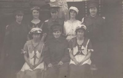 POSTCARD: GROUP OF WOMEN, FROM ALBUM 1, THELMA GREEN COLLECTION