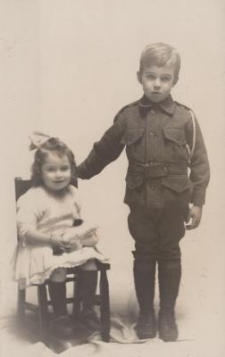 POSTCARD: DOLICE AND WILLIAM TRENBERTH, FROM ALBUM 1, THELMA GREEN COLLECTION