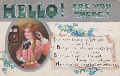 POSTCARD: BIRTHDAY CARD FOR PEARL TRENBERTH, FROM ALBUM 1, THELMA GREEN COLLECTION
