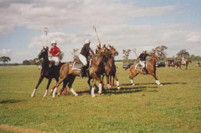 KOJONUP POLOCROSSE TEAM AT 'WANDECLA', KOJONUP