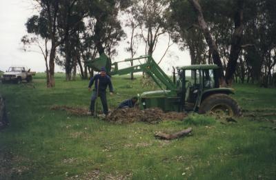 BOGGED TRACTOR