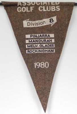 PENNANT - MEN - ASSOCIATED GOLF CLUBS - DIVISION 8 1980