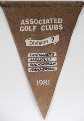 PENNANT - MEN - ASSOCIATED GOLF CLUBS - DIVISION 7 1981