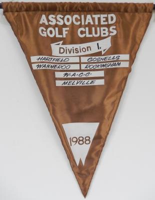 PENNANT - MEN - ASSOCIATED GOLF CLUBS - DIVISION 1 1988