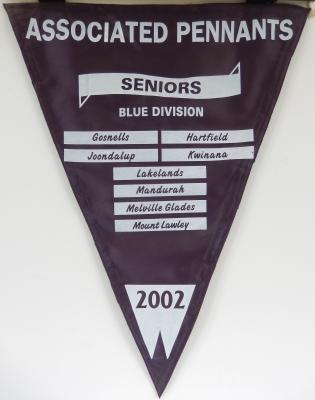 PENNANT - SENIOR MEN - ASSOCIATED GOLF CLUBS - 4BBB BLUE DIVISION 2002