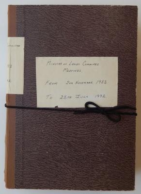 LADIES' COMMITTEE MINUTE BOOK 1983-1992