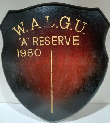PENNANT - WOMEN - WALGU A RESERVE SHIELD 1980