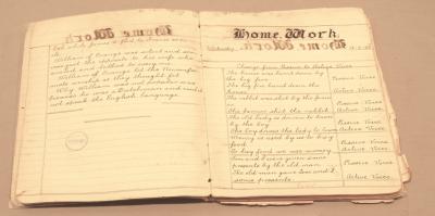 EXERCISE BOOK, SCHOOL - ANGUS GLENDINNING SEPT 1935 - MARCH 1936