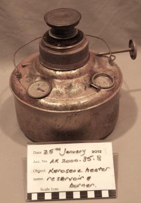 BURNER & RESERVOIR, KEROSENE HEATER - VALOR JUNIOR