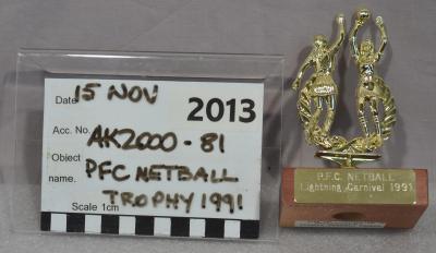 TROPHY - P.F.C. NETBALL 1991
