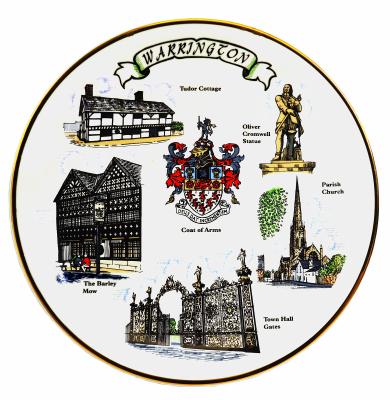 PLATE, COMMEMORATIVE - WARRINGTON UNITED KINGDOM