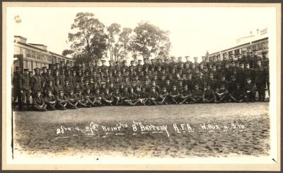 PHOTOGRAPH ,MILILTARY - 20TH & 21ST REINF'TS 8TH BATTERY A.F.A.